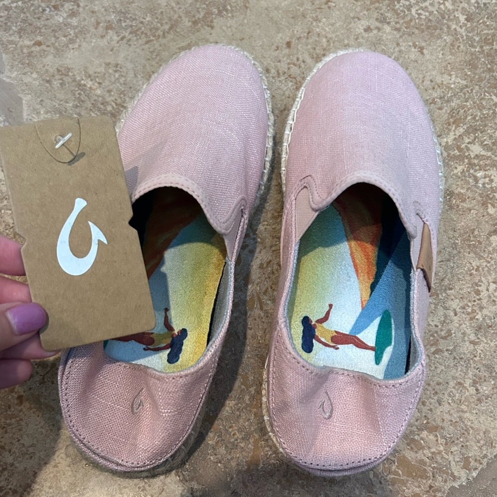 Olykai pink slip on shoes New With Tags size 7.5
